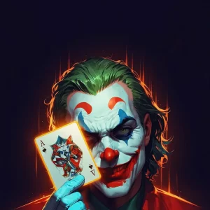Smile... because madness is just one bad day away. 🃏🔥_._._._.__JokerVibes _WhySoSerious _Clow...webp