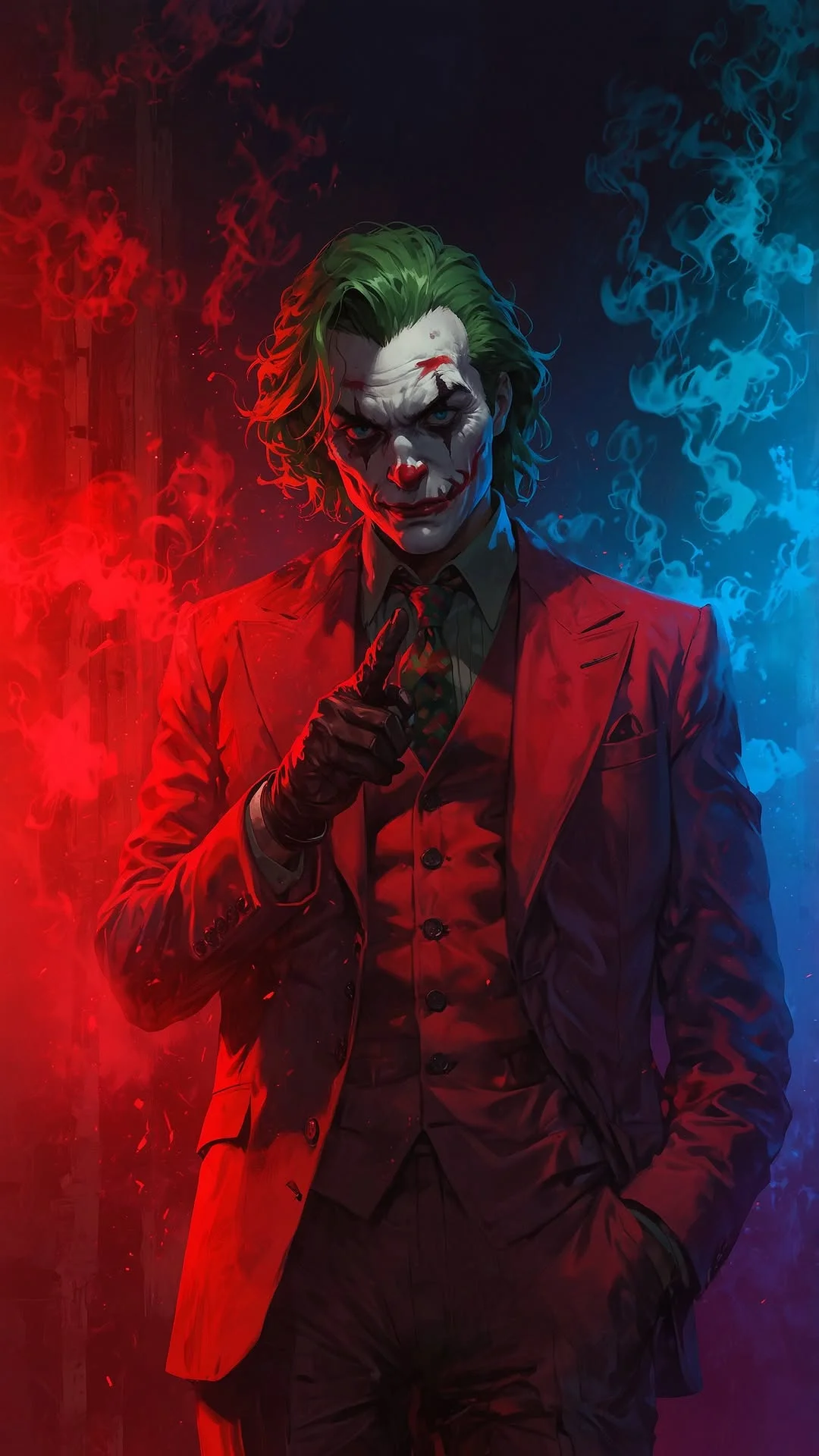 Smile... because madness is just one bad day away. 🃏🔥_._._._.__JokerVibes _WhySoSerious _Clow...webp
