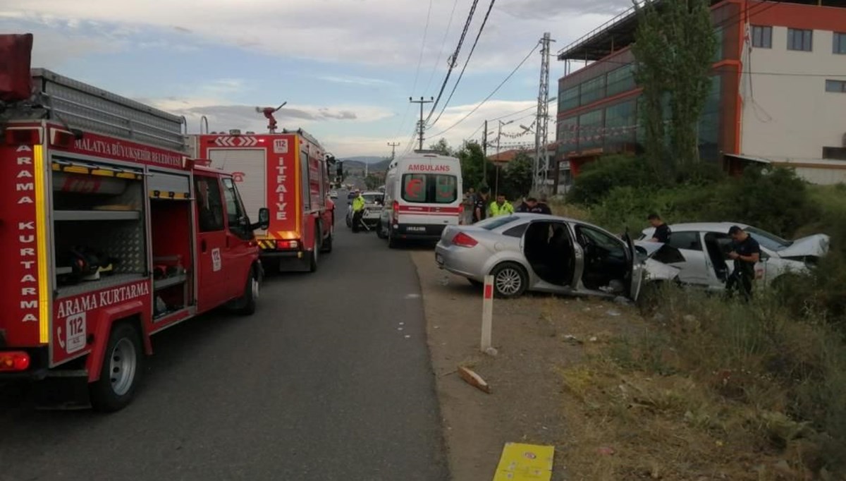 Malatya'da feci kaza: 1 ölü, 4 yaralı