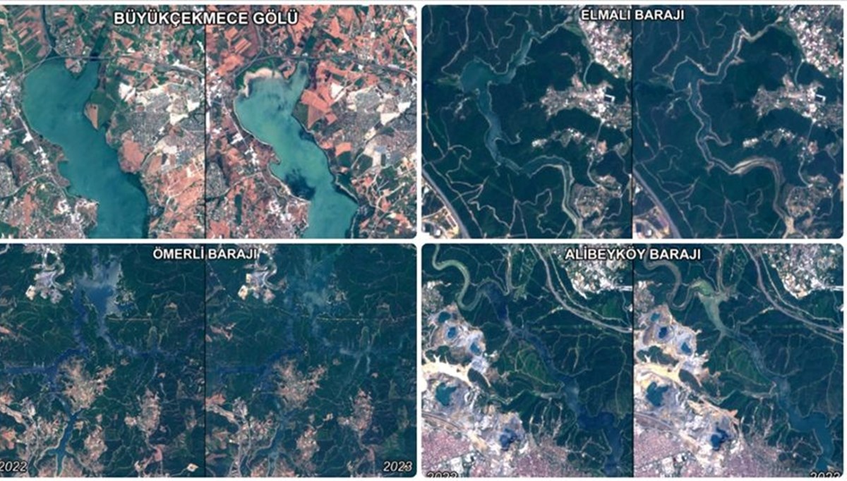 İstanbul'a su sağlayan barajların yüzey alanı geçen yıla göre yüzde 18 küçüldü