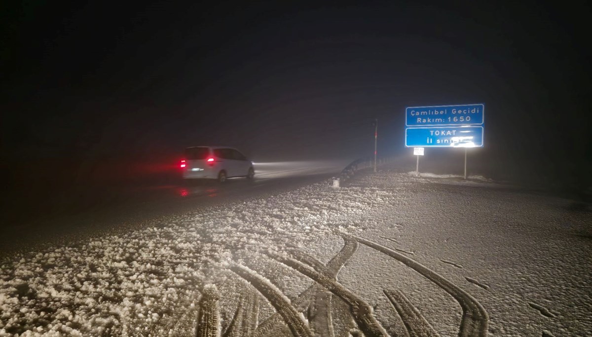 Tokat'ta kar sürprizi