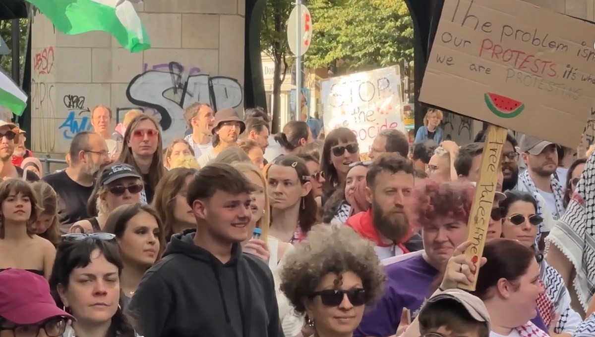 Berlin'deki İsrail protestosunda 20 gözaltı