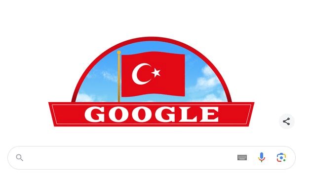 Google'dan 29 Ekim Cumhuriyet Bayramı'na özel doodle