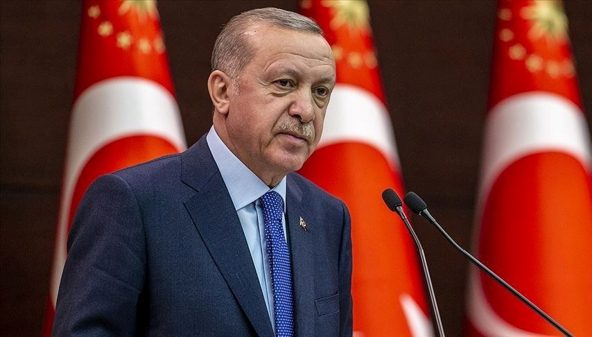 Cumhurbaşkanı Erdoğan'dan şehit ailesine başsağlığı mesajı