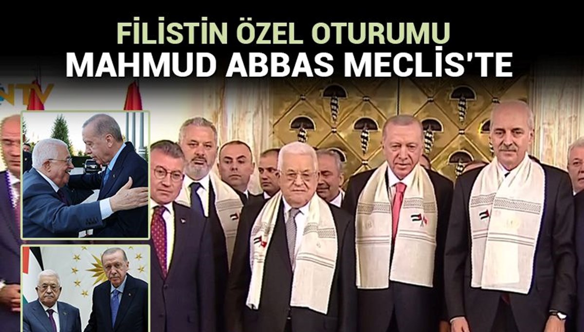 Filistin Devlet Başkanı Mahmud Abbas Meclis'e hitap ediyor: Sizlere büyük acıyı yaşayan halkımın mesajıyla geliyorum