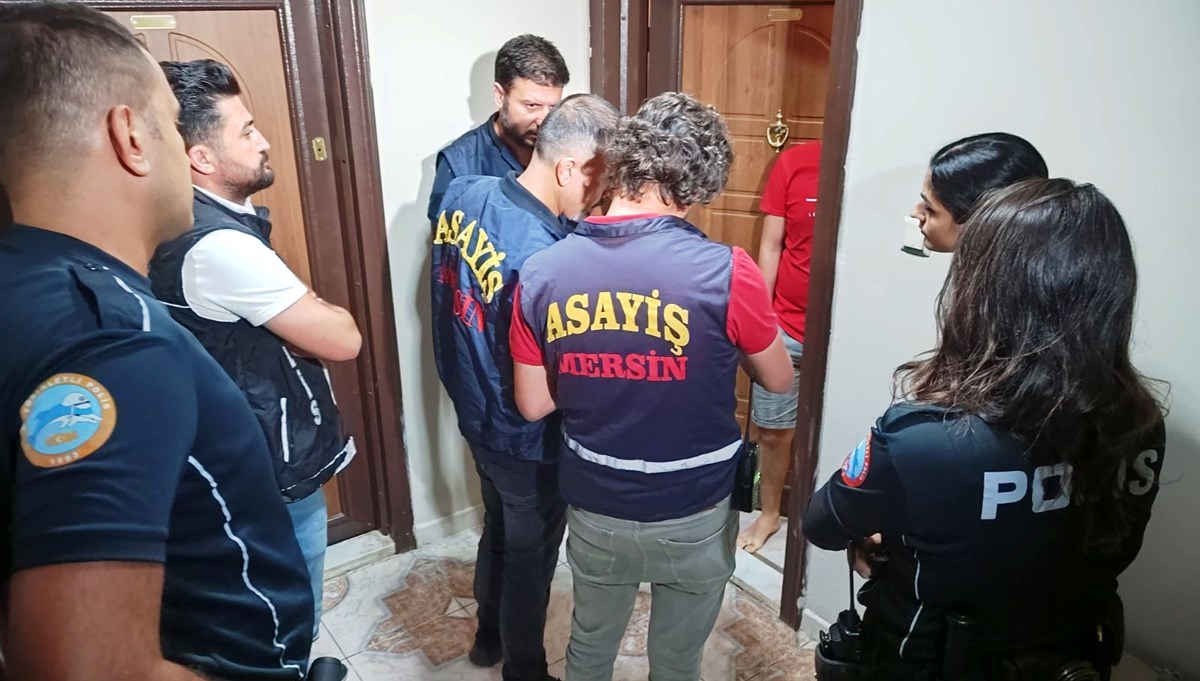 Mersin'de günlük kiralık ev ve tesislere operasyon: 17 gözaltı