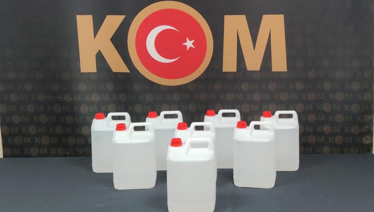 Kastamonu'da 40 litre etil alkol ele geçirildi