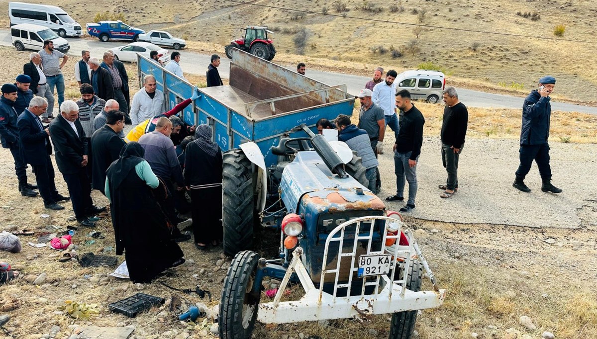 Adıyaman'da traktör devrildi: 6 kişi yaralı