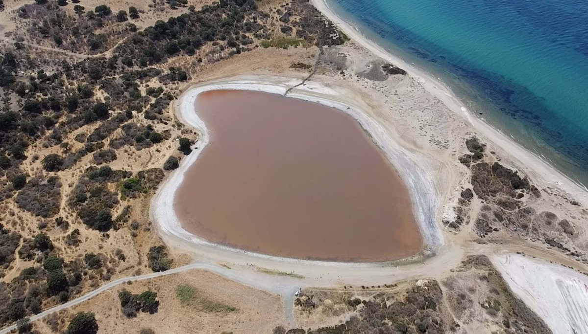 Dünyadaki 8 pembe gölden biri! Su seviyesi sıcaklık nedeniyle azaldı