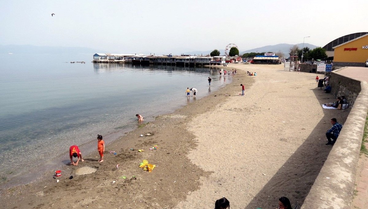 Bursa Mudanya'da deniz sezonu erken açıldı