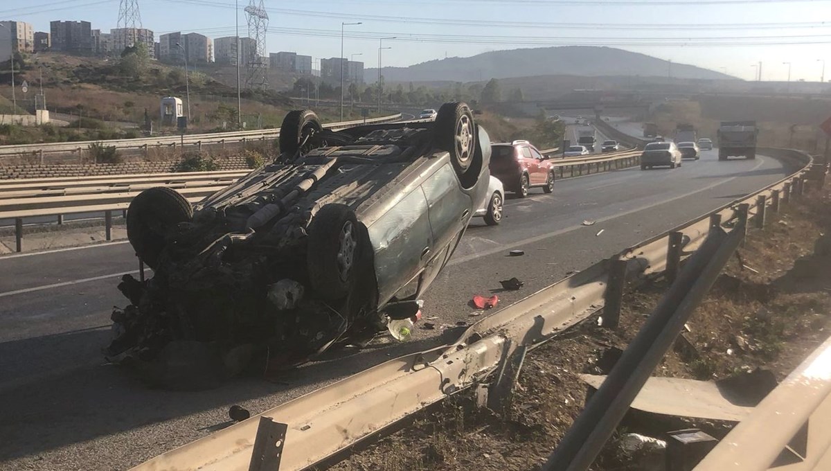 Şile Otoyolu’nda kaza: 1 yaralı