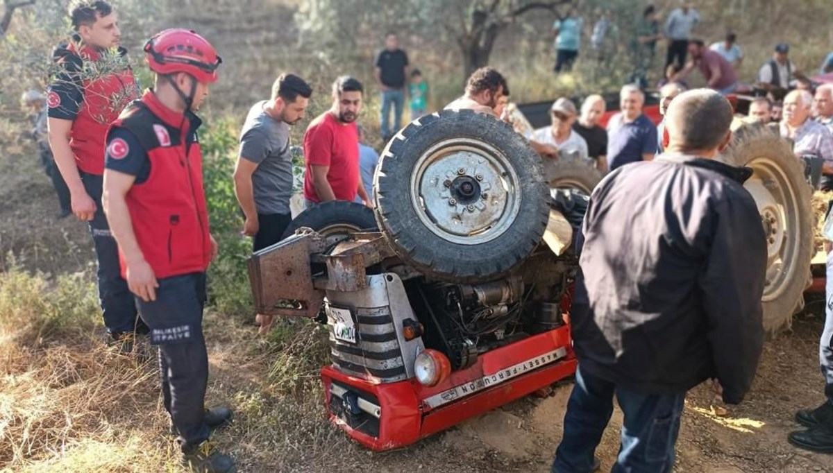 Balıkesir'de traktör devrildi: 1 yaralı