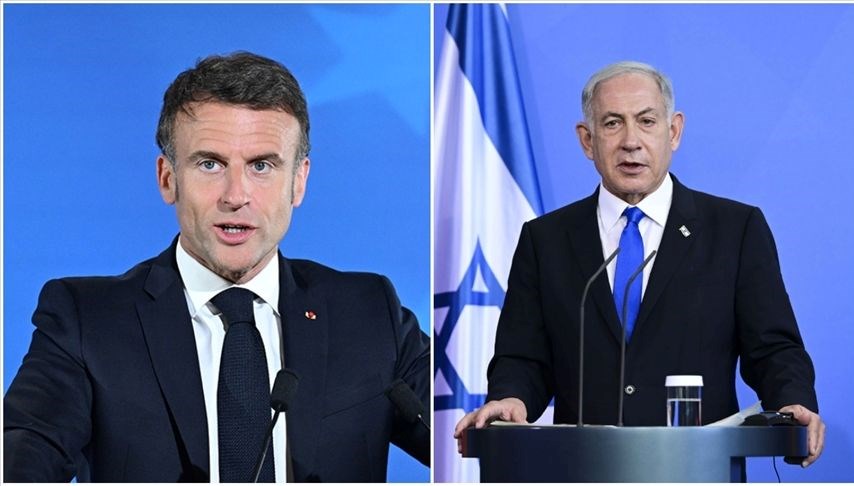 Macron: Netanyahu, ülkesinin BM kararıyla kurulduğunu unutmamalı