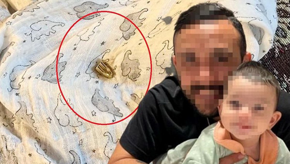 Çatıyı delip geçen yorgun mermi bebeğin yanına düştü! Aile şikayette bulundu