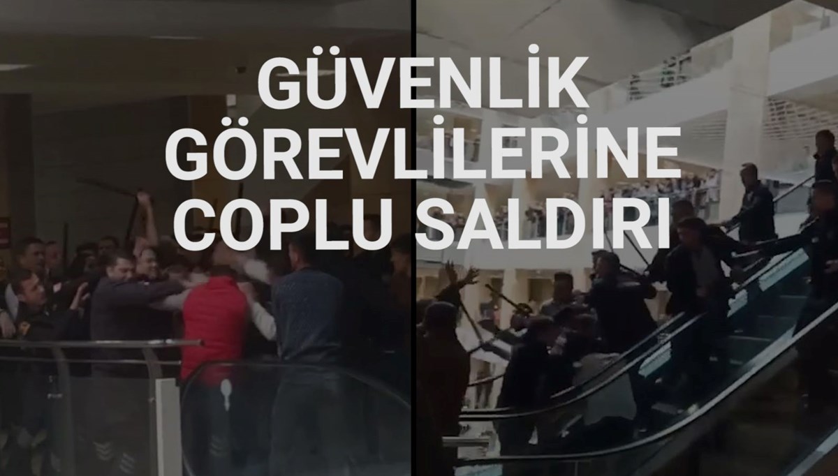 Adana Adliyesi’nde coplarını aldıkları güvenlik görevlilerine saldırdılar