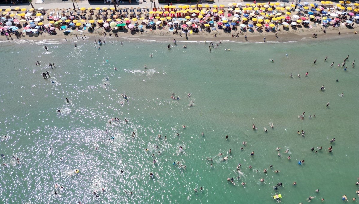 Tekirdağ'da sıcaktan bunalanlar sahillerde yoğunluk oluşturdu