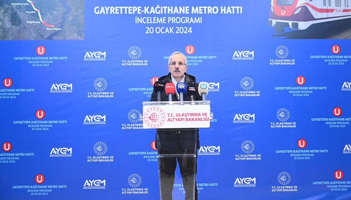 Gayrettepe-Kağıthane Metro Hattı'nda geri sayım