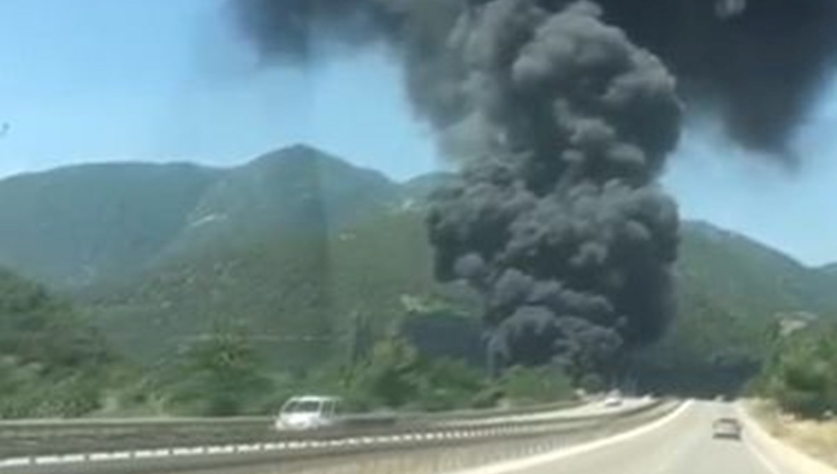 Amasya’da soğuk hava deposunda yangın