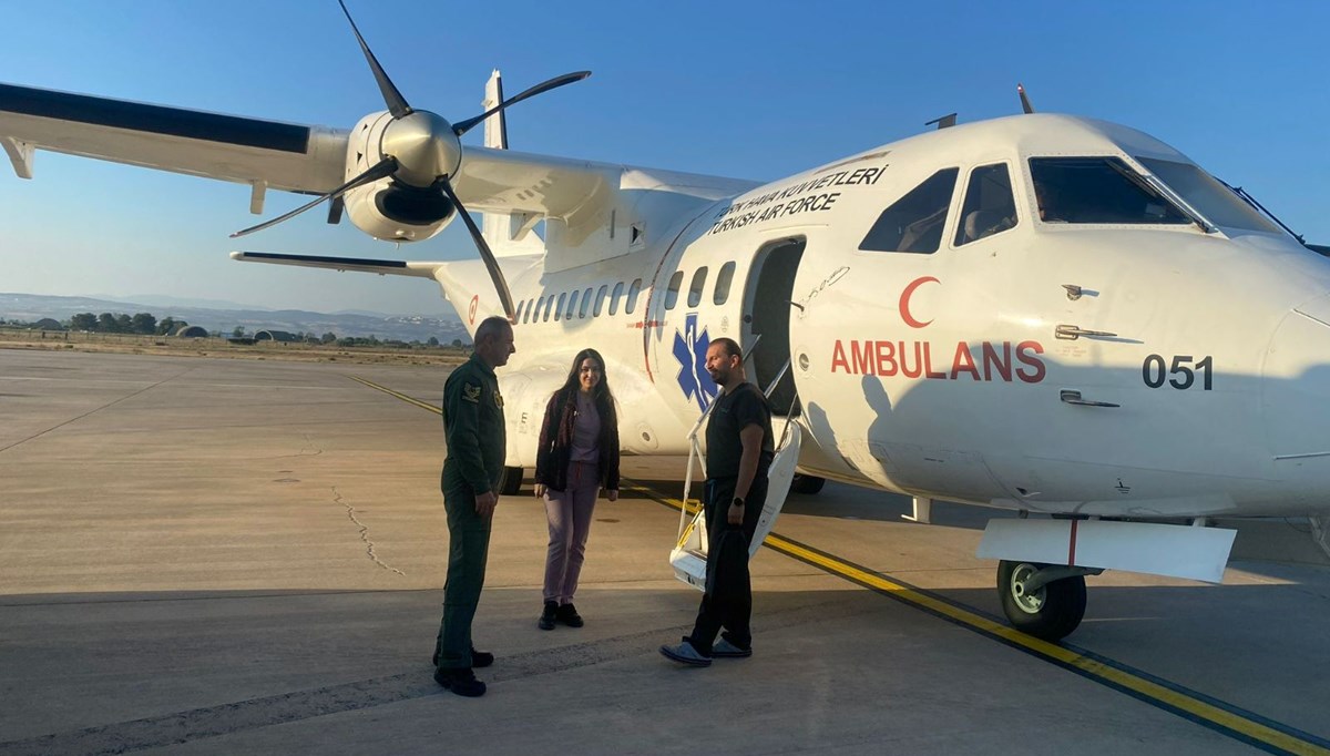 Hava Kuvvetlerine ait ambulans uçak organ nakli için havalandı