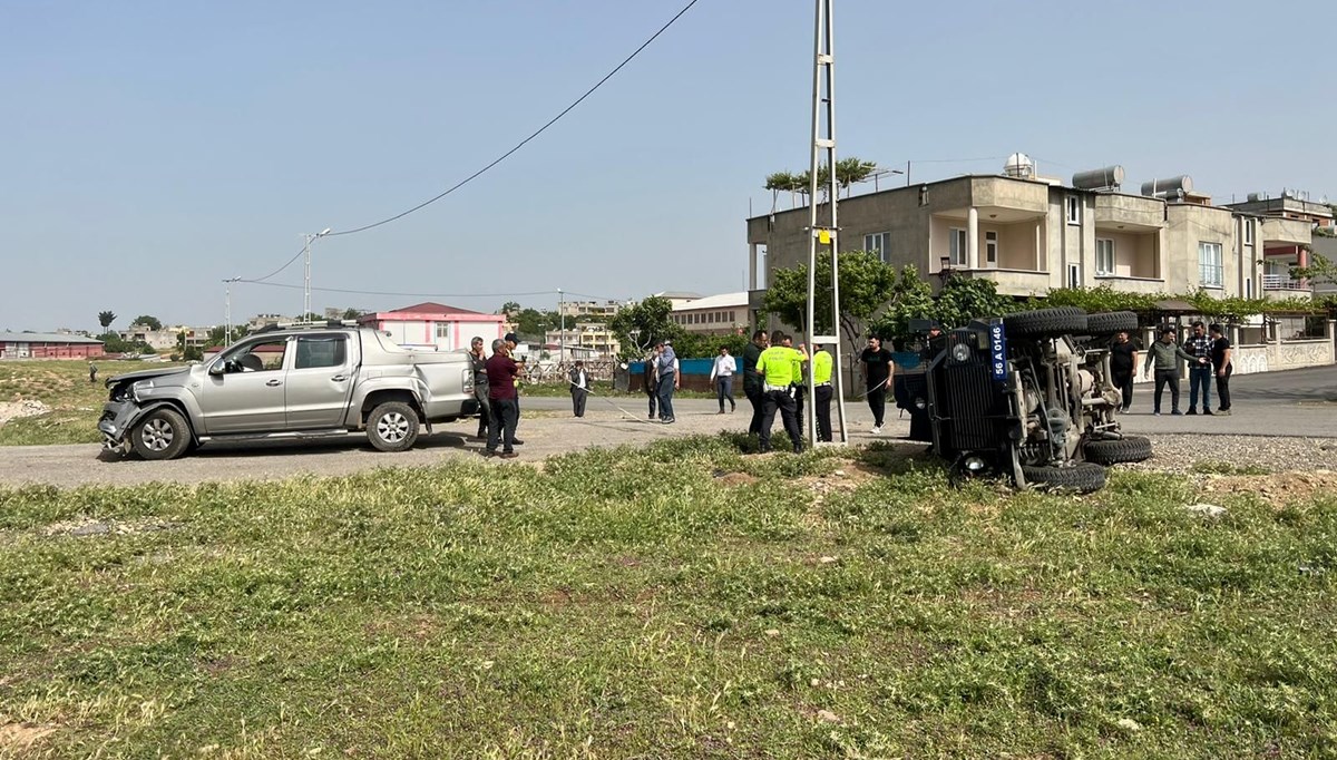 Siirt'te zırhlı polis aracı ile kamyonet çarpıştı: 5'i polis 6 yaralı