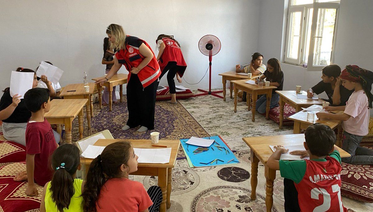 Narin'in kaybolduğu mahallede çocuklara psikososyal destek