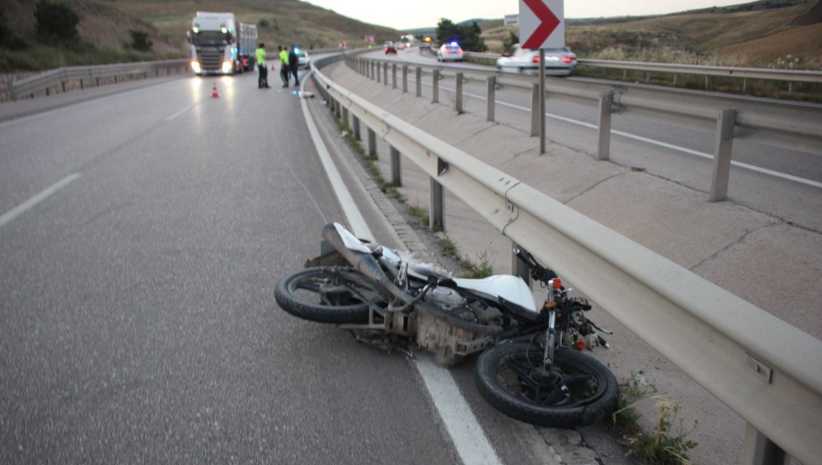 Amasya'da motosiklet devrildi: 1 kişi öldü