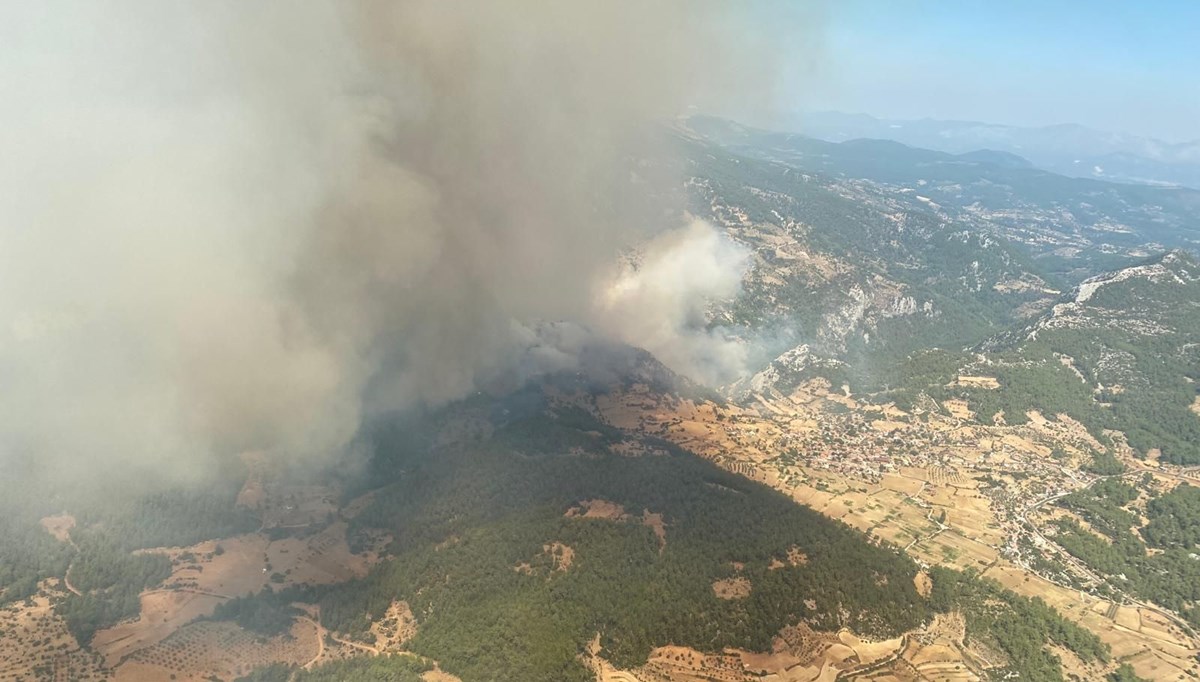 Muğla'da orman yangınında 3. gün