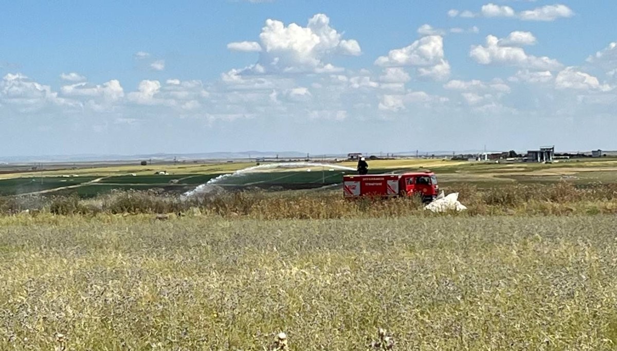 Doğalgaz boru hattında yangın