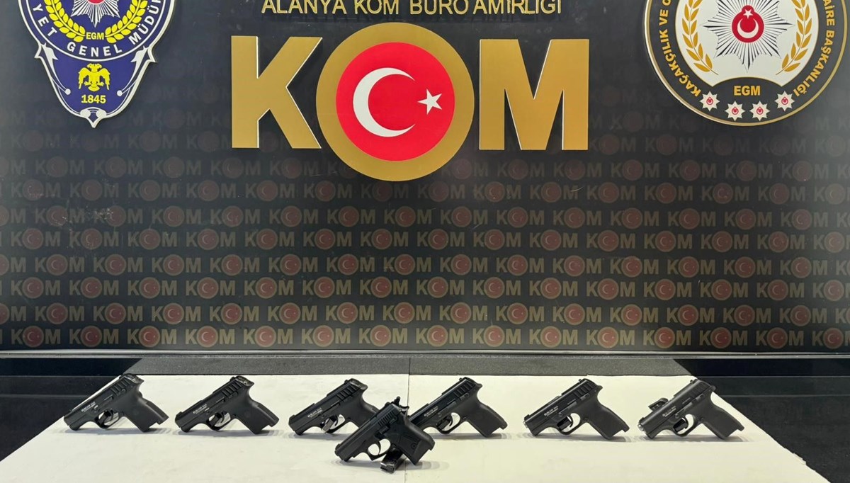 Antalya'da silah kaçakçılığı operasyonu: 2 tutuklama