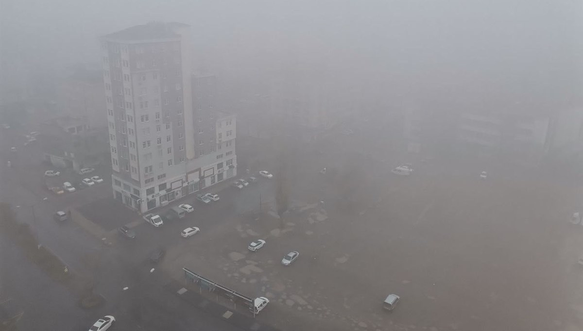 Kayseri'deki sis görüş mesafesini düşürdü