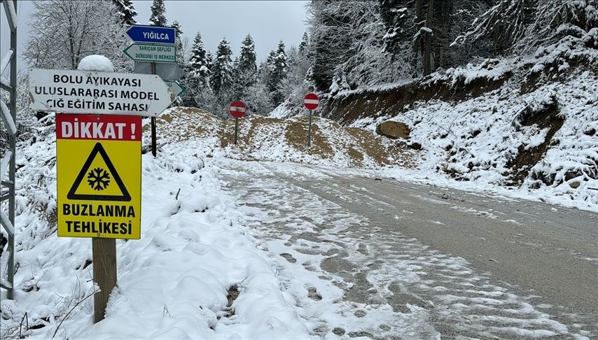 Yedigöller Milli Parkı yolu ulaşıma kapatıldı