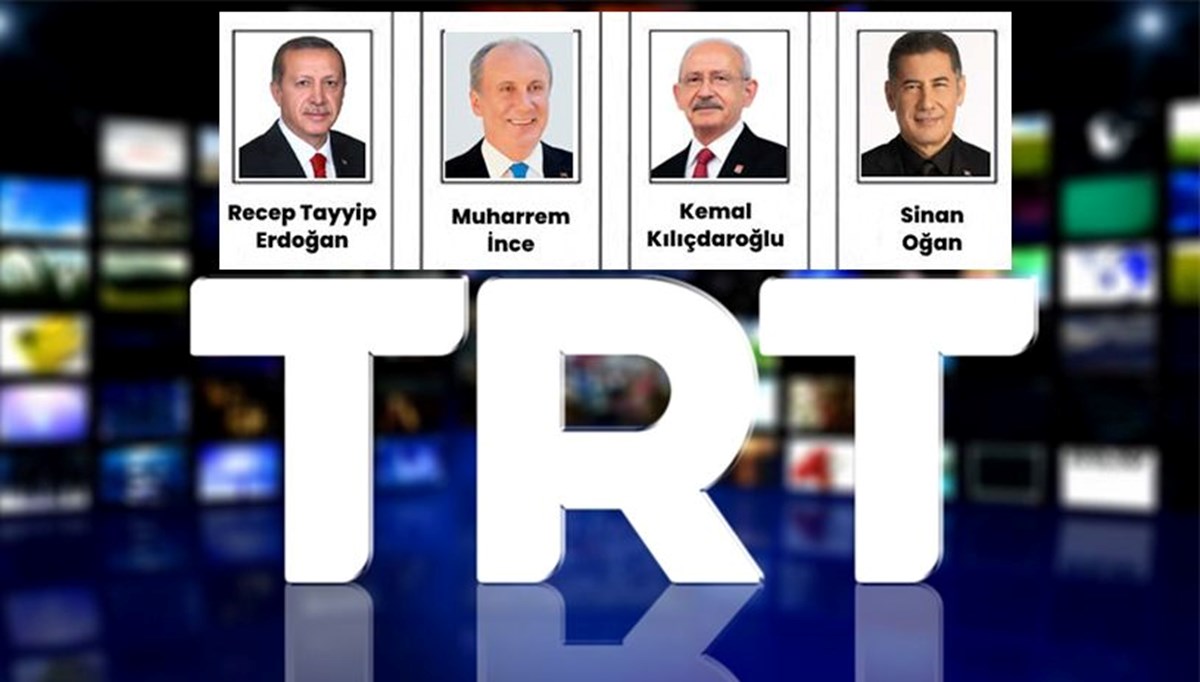 Cumhurbaşkanı adaylarının TRT'deki konuşma sıraları belli oldu