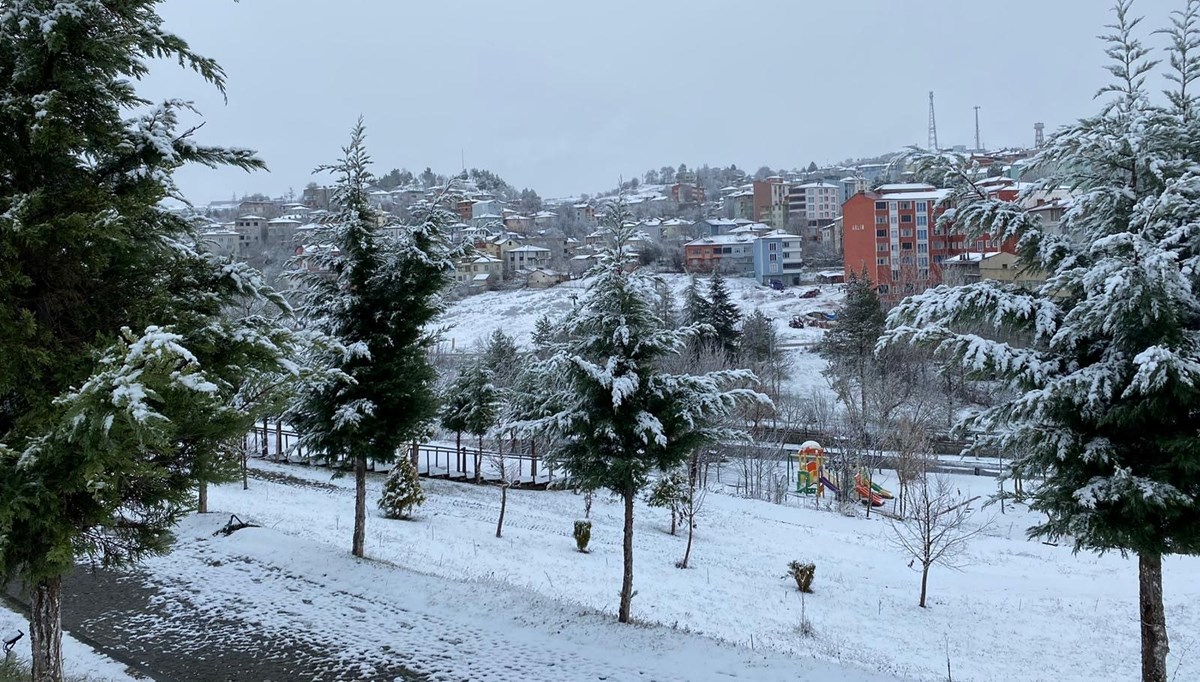 Samsun'un yüksek ilçeleri beyaza büründü