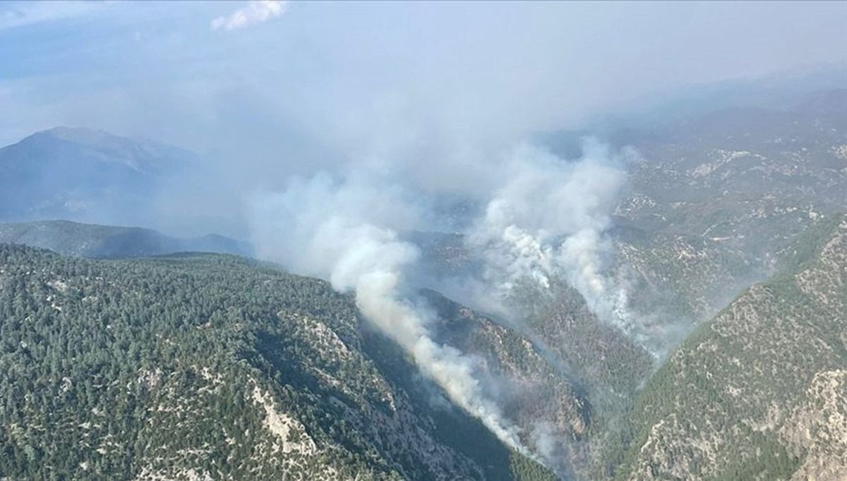 Burdur'da orman yangını