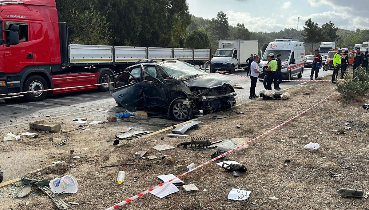 Muğla'da feci kaza: 1 ölü, 3 yaralı