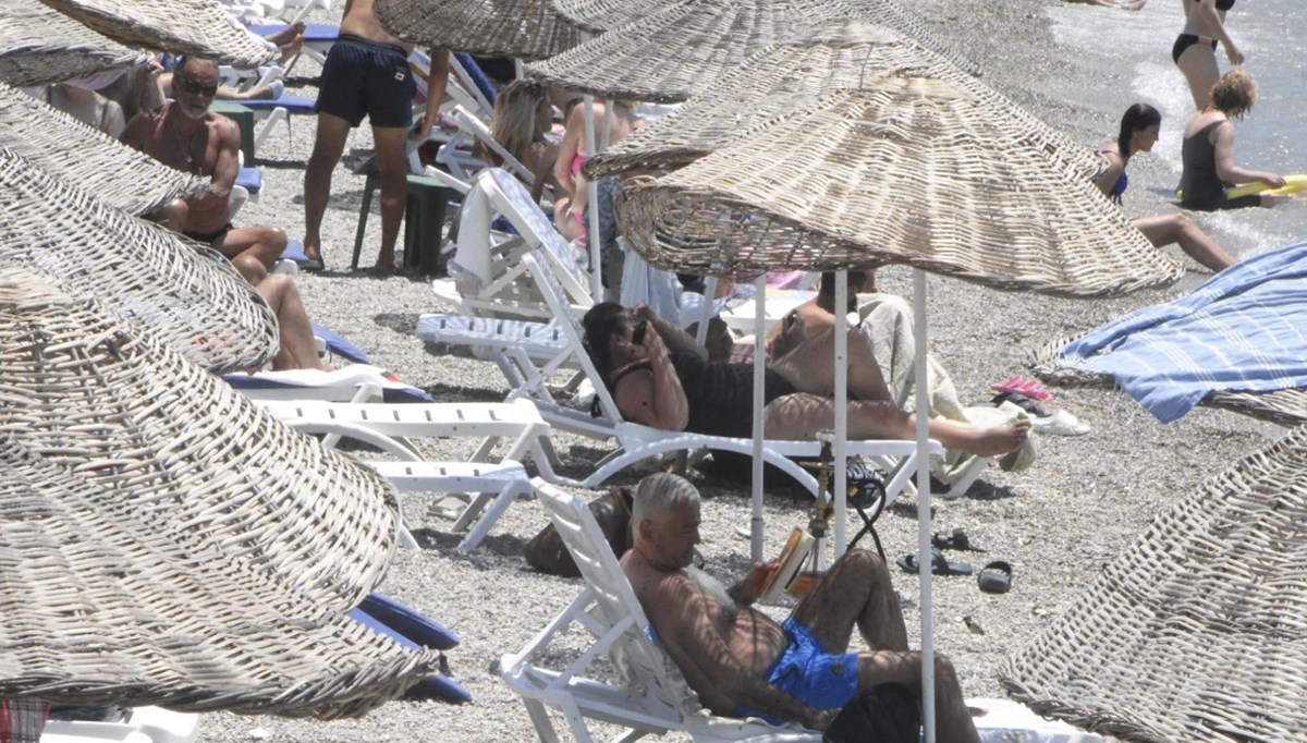 Bodrum’da bayram tatilinin 7'nci gününde de sahillerde yoğunluk