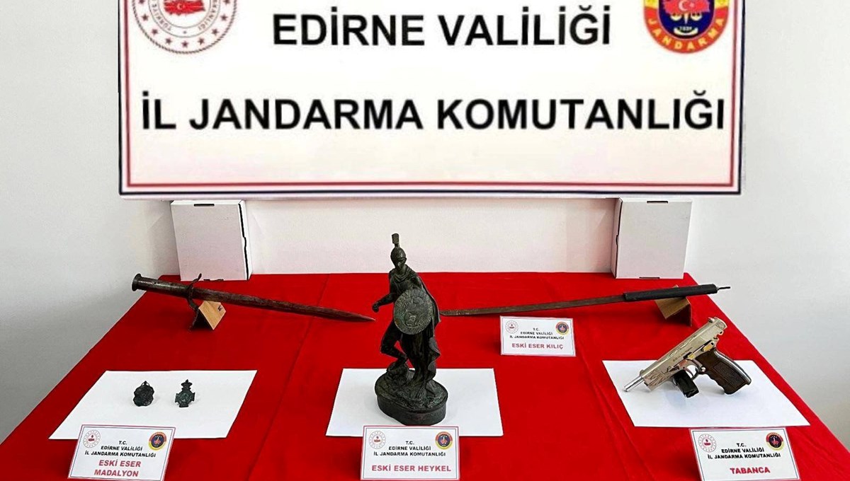 Edirne'de tarihi eser operasyonu