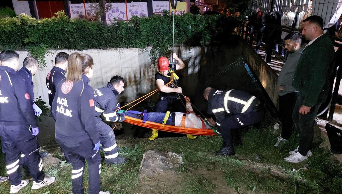 Samsun'da otomobil dereye uçtu: 1 ölü, 1 yaralı