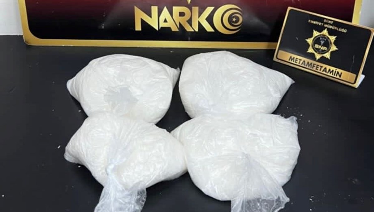 Siirt'te 3 kilogram metamfetamin ele geçirildi: 3 kişi tutuklandı