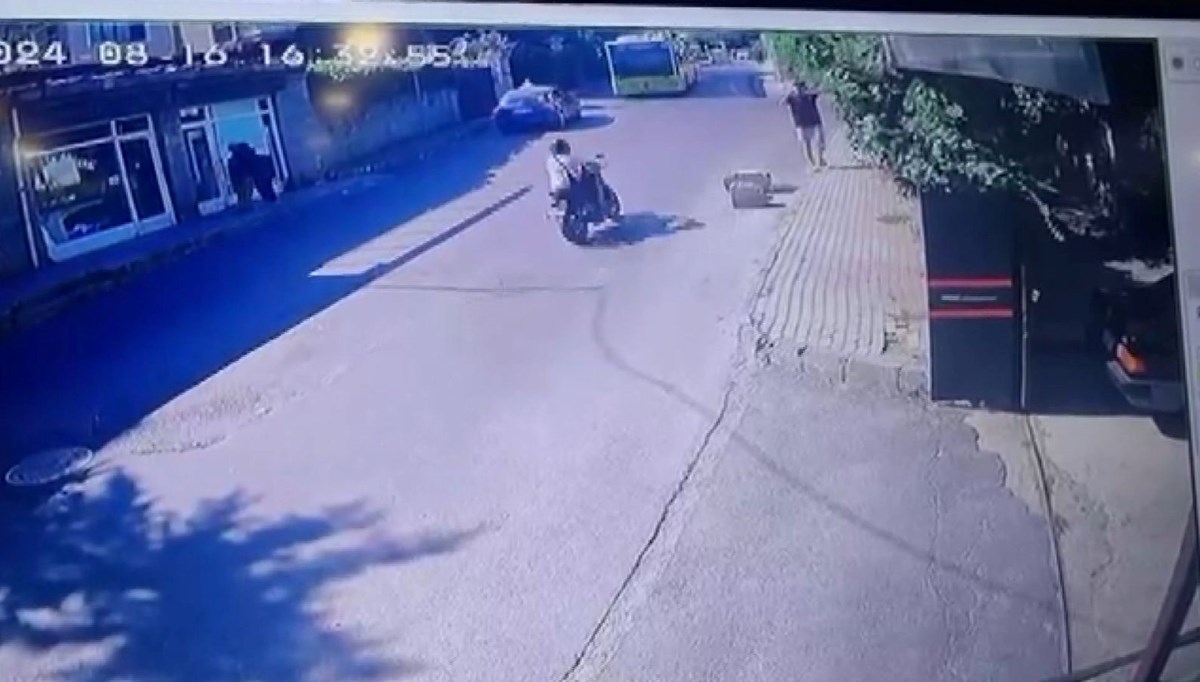 Sarıyer'de İETT otobüsü motosikletliye çarptı