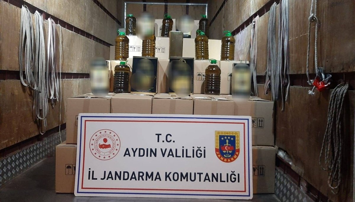 Aydın'da 14 bin litre sahte zeytinyağı ele geçirildi