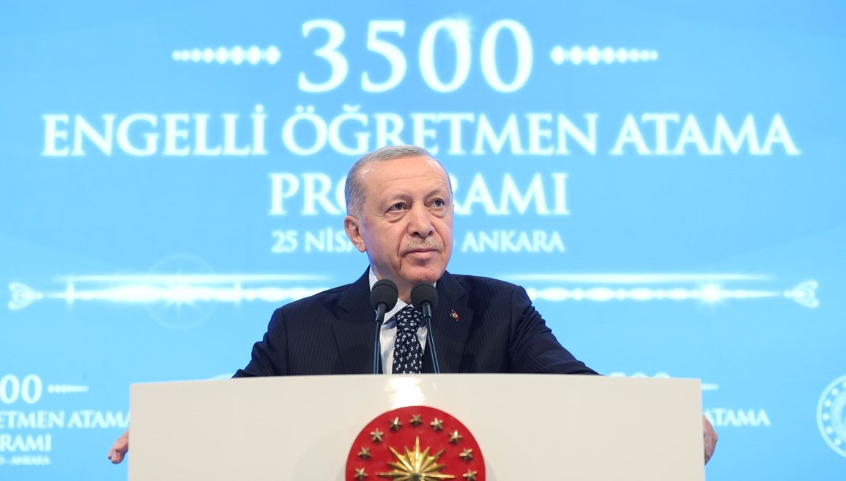 Cumhurbaşkanı Erdoğan: Mayıs ayında 45 bin sözleşmeli öğretmen ataması planlıyoruz