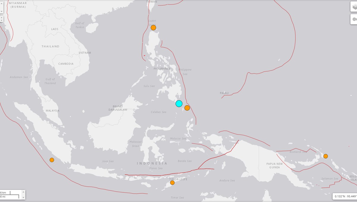 Filipinler'de 6,4 büyüklüğünde deprem