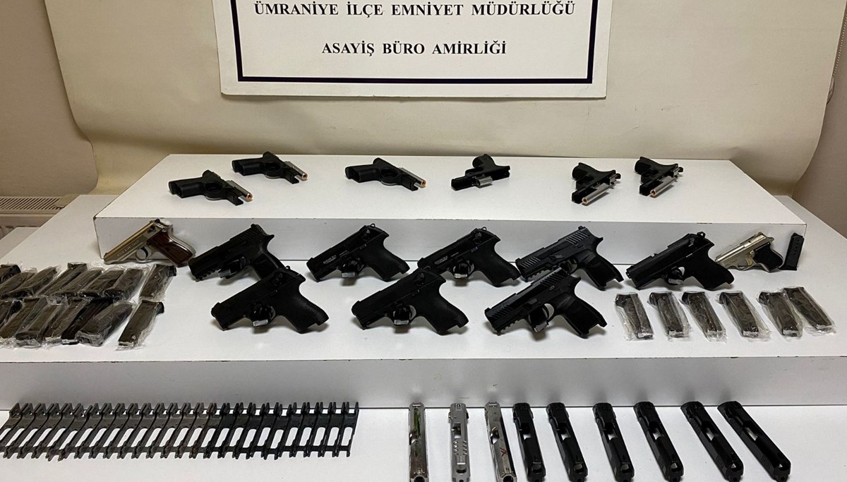 İstanbul’da iş yerinde yasa dışı silah ticareti
