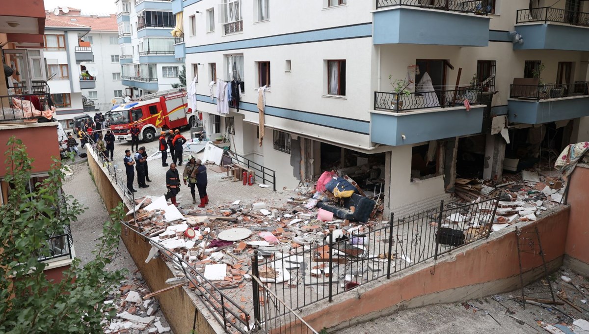 SON DAKİKA HABERİ: Ankara'da 6 katlı binada doğalgaz patlaması: 1 kişi hayatını kaybetti