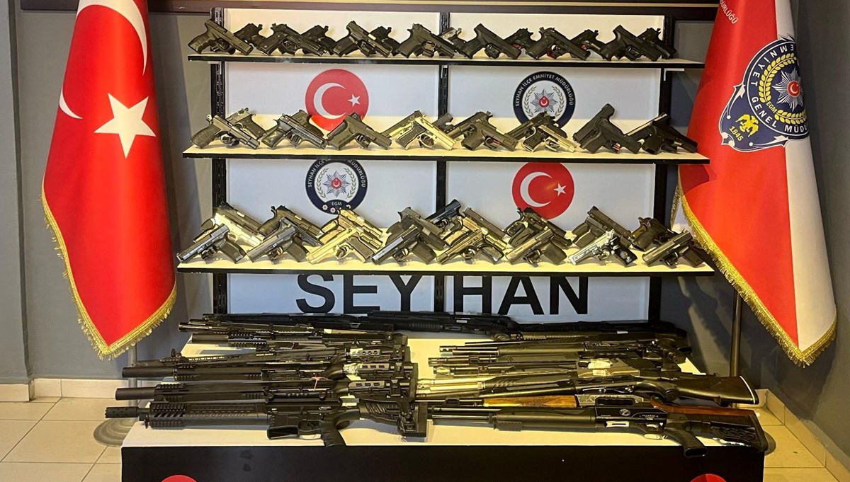 Adana'da ruhsatsız silah operasyonu: 34 tutuklama