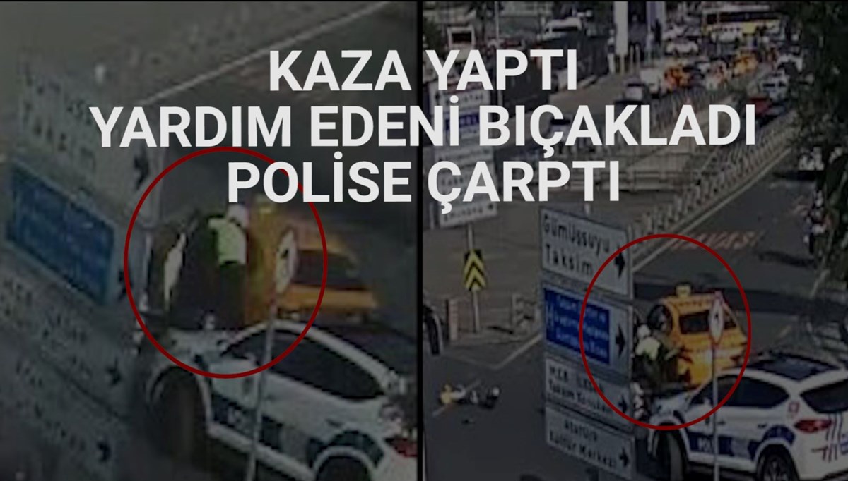 Alkollü taksici önünü kesen polisi sürükleyip kaçtı