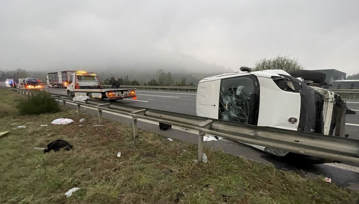 Anadolu Otoyolu’nda trafik kazası: 6 yaralı