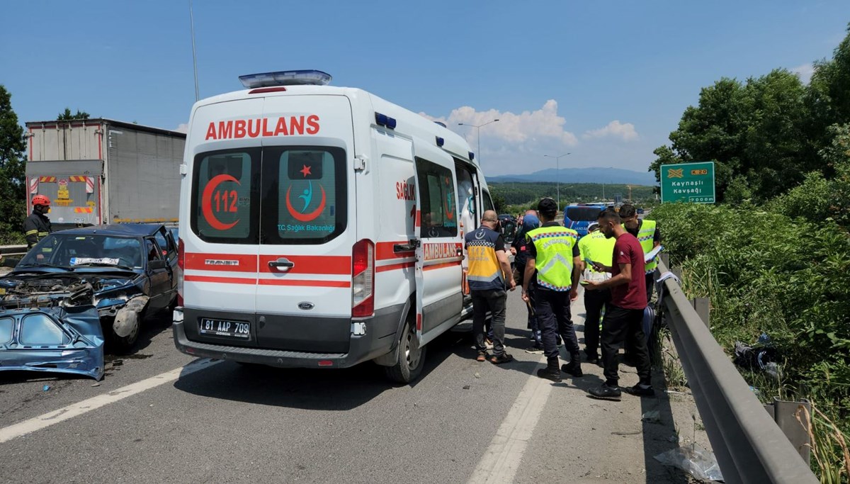 Anadolu Otoyolu'nda kaza: 4'ü çocuk 9 yaralı