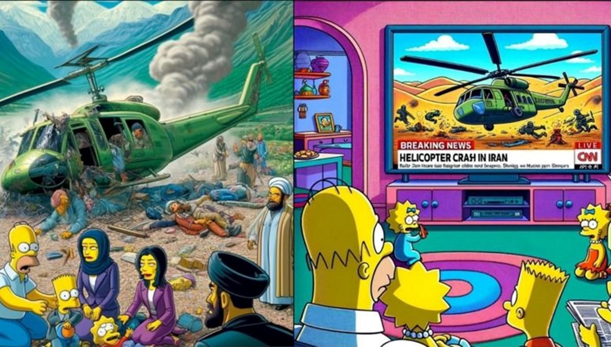 Simpsonlar İran Cumhurbaşkanı Reisi'nin helikopter kazasını bildi mi?